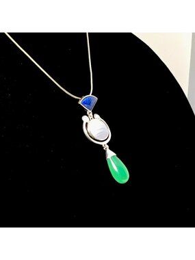 Whitney Kelly Pendant Sterling Silver With Snake Chain 12 Grams  20”